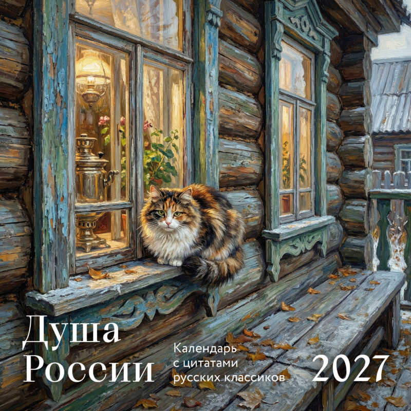 Душа России. Календарь с цитатами русских классиков. Календарь настенный на 2027 год (300х300 мм)