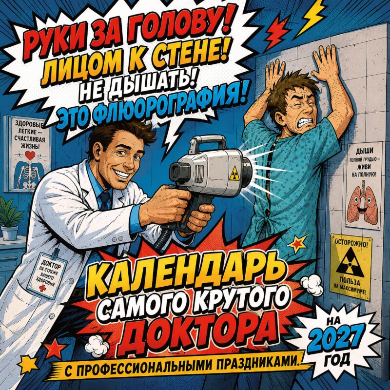 Календарь самого крутого доктора. Календарь настенный на 2027 год (300х300 мм)