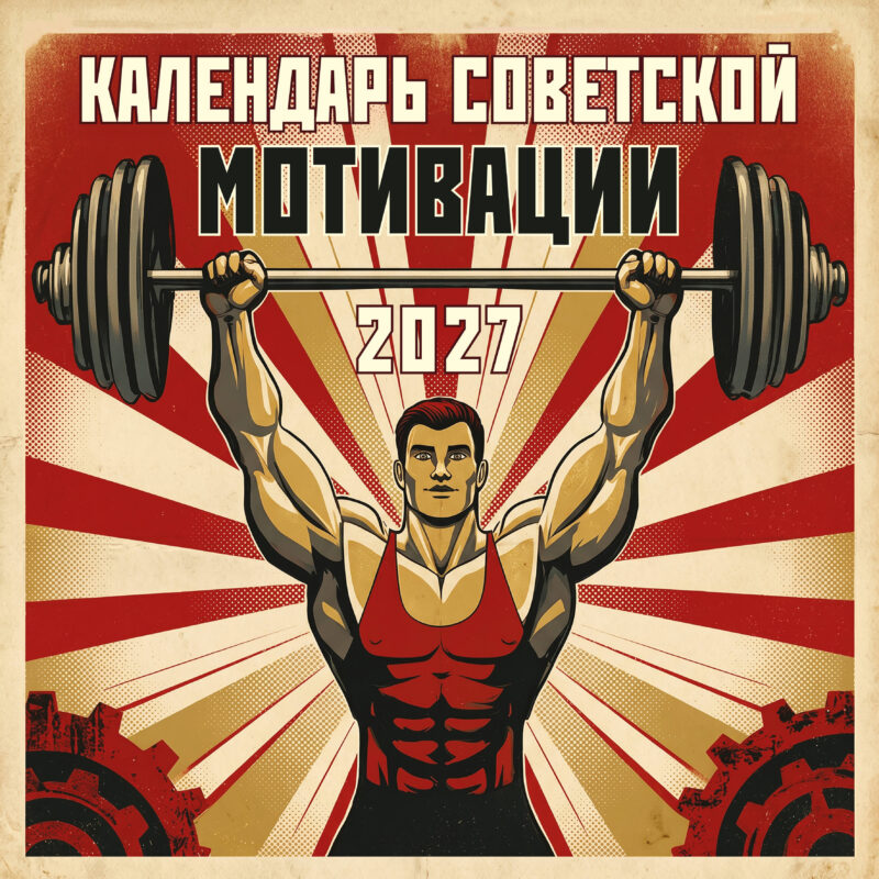 Календарь СОВЕТСКОЙ МОТИВАЦИИ. Календарь настенный на 2027 год (300х300 мм)